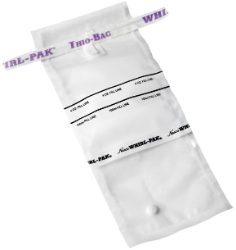 Sac, stérile, WhirlPak avec agent de déchloration, 100 mL, 25/paquet