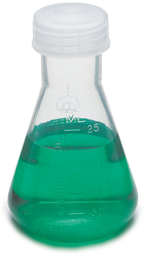 Flacon, Erlenmeyer, polyméthylpentène, capacité de 125 mL, pack de 6