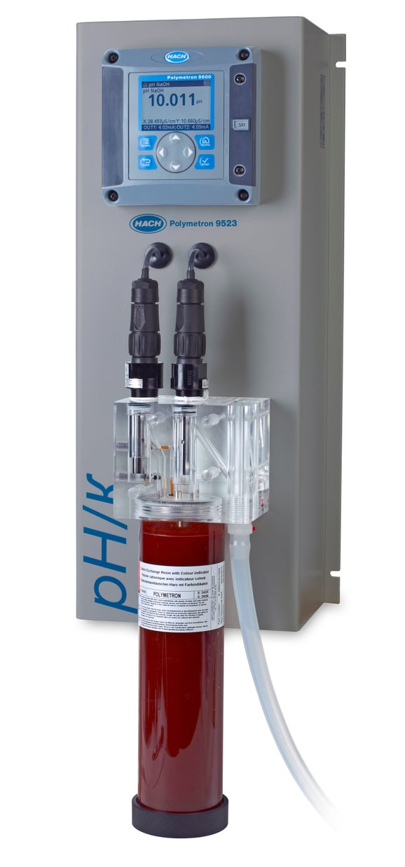 Analyseur de conductivité cationique et spécifique Polymetron 9523 et calculateur de pH avec communications Hart, 100 - 240 V CA