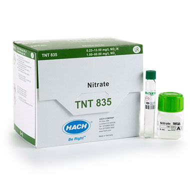 Test de flacons Hach nitrate TNTplus, LR (0,23-13,5 mg/L NO₃-N), 25 tests