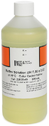Solution tampon, pH 7,00, code couleur jaune, 500 mL