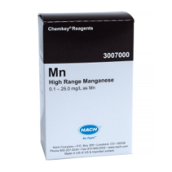 Réactifs Chemkey pour le manganèse gamme haute (boîte de 25)
