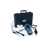 HQ2200 Multimètre portatif avec électrodes de pH à gel PHC101 et d'oxygène dissous, câbles de 1 m