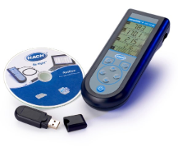Multimètre portable Sension+ MM150 DL pour pH, Rédox et conductivité avec enregistreur de données