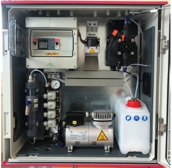Système de filtration TMS-C, extérieur, tuyau d'échantillonnage chauffé, 230 V, 5 m