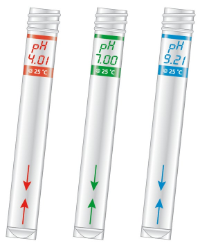Sension+ Tubes imprimés 3 x 10 mL, pour l'étalonnage du pH sur un instrument portable