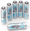 Batteries NiMH rechargeables ; 6 pièces