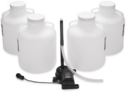 Kit, 4 bouteilles, 2,5 gallons en polyéthylène, pour l'échantillonneur réfrigéré SD900