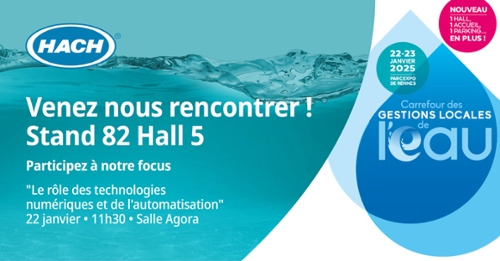 Carrefour de l'Eau Rennes _ Hach stand 82 Hall 5